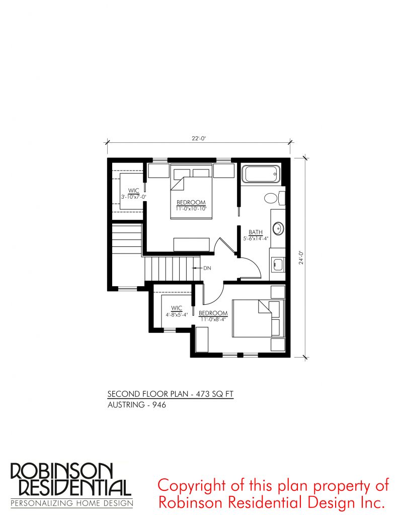 Tudor Austring - 946 Second Floor Plan | Floor Plan