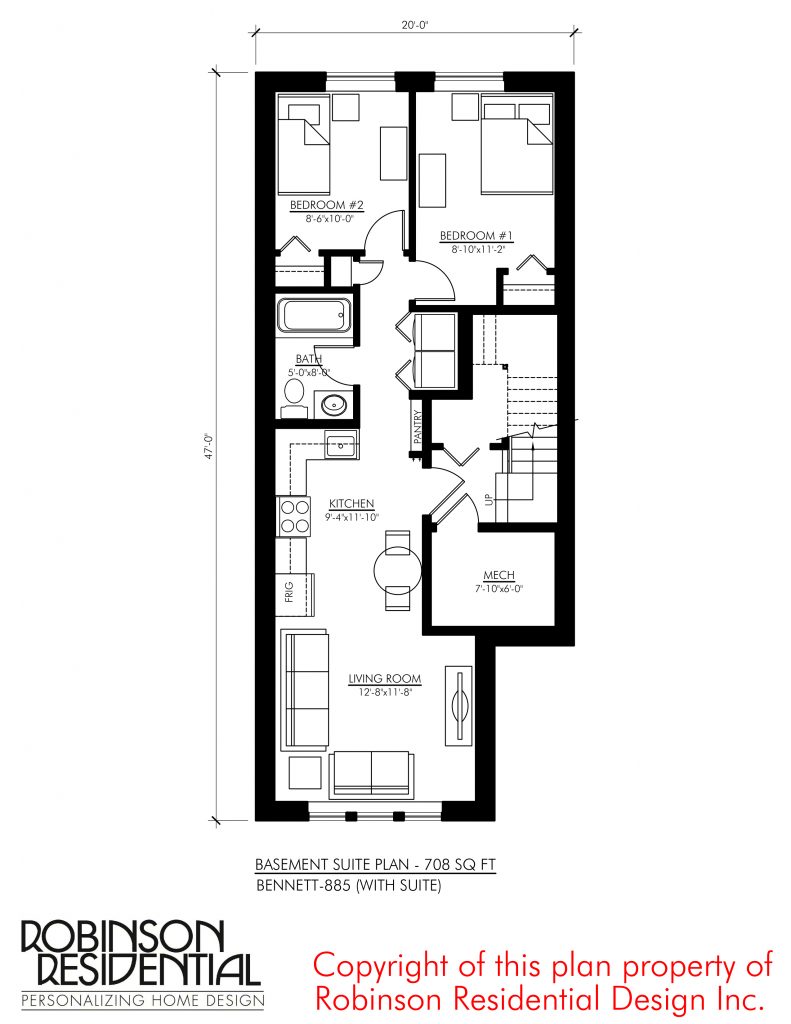 Tudor Bennett - 885 Basement Floor Plan | Floor Plan