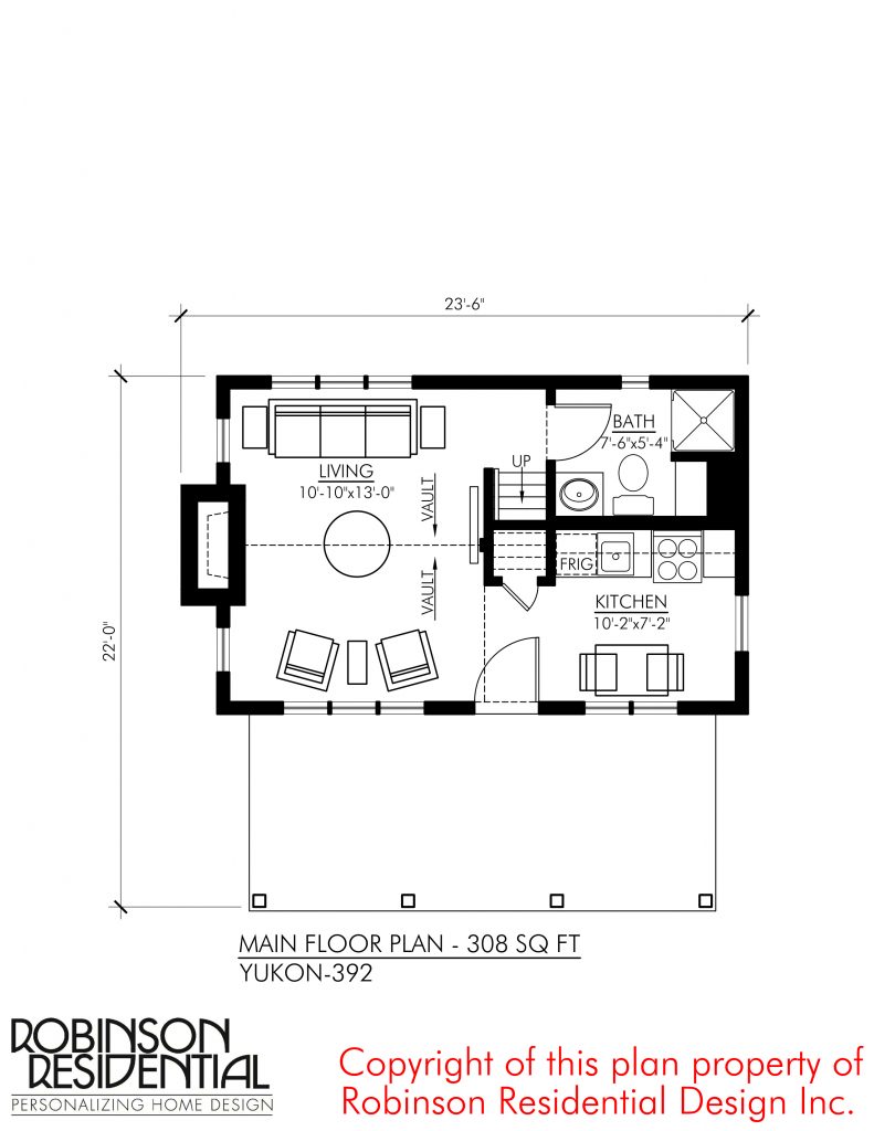 Yukon - 392 Main Floor Plan | Floor Plan | Rendering